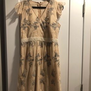 Light pink and grey dress